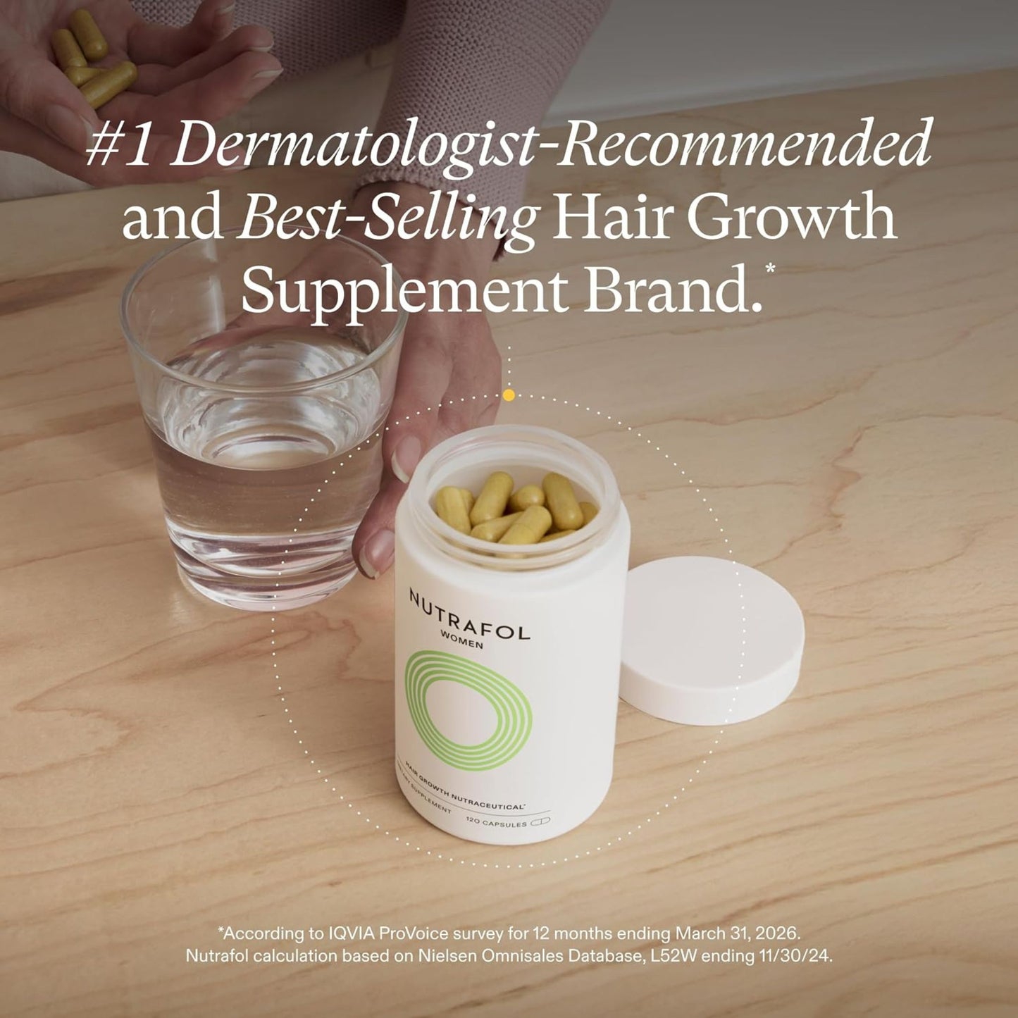 Nutrafol Women's Vegan Hair Growth - 120 Capsules